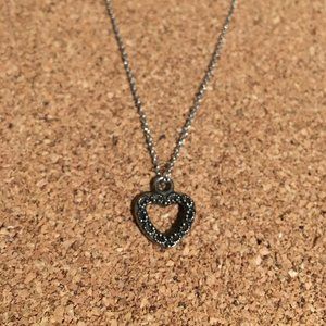 tiny heart shaped charm or necklace pendant